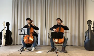 Cello-Konzert im Mehrzweckraum (Bild vergr&ouml;&szlig;ern)