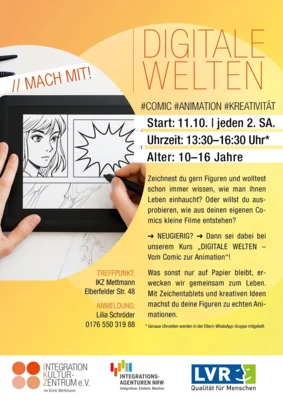 Digitale Welten – vom Comic zur Animation (Bild vergr&ouml;&szlig;ern)