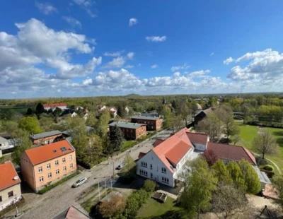 Blankenfelde von oben Mai 2021, Foto: Danny Ratzow (Bild vergr&ouml;&szlig;ern)