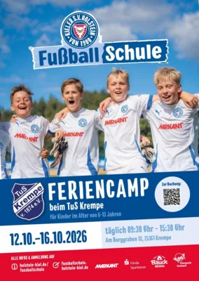Sei dabei beim TuS Krempe Feriencamp!