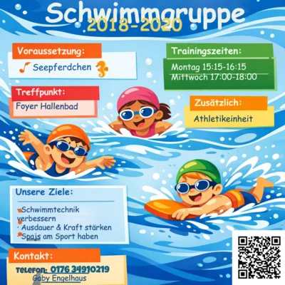 Neue Schwimmgruppe für die Jahrgänge 2018–2020 (Bild vergr&ouml;&szlig;ern)