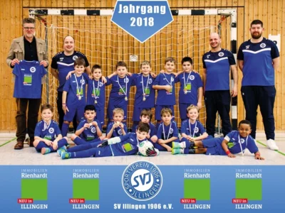 Foto: F2-Jugend beim Heimturnier im Januar 2026 Foto zur Meldung: SVI (Sponsoring) | F2 in neuen Trikots