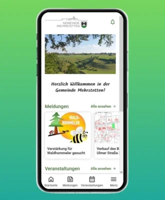 Mehrstetten-App Vorschau
