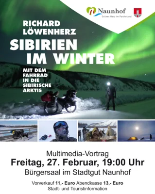Resttickets sichern: Richard Löwenherz – Multimedia-Vortrag Sibirien im Winter Mit dem Fahrrad in die sibirische Kälte - am 27. Februar