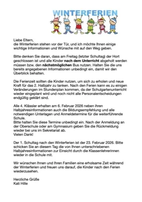 Winterferienbrief 2026