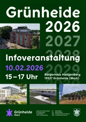 Plakat zur Infoveranstaltung Grünheide 2026 (Bild vergr&ouml;&szlig;ern)