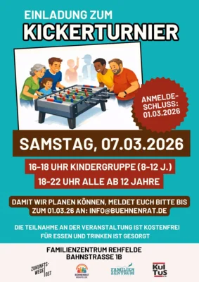 Kicker-Fans aufgepasst: Anmeldung für das Turnier am 07. März läuft! (Bild vergr&ouml;&szlig;ern)
