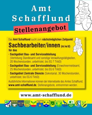 Stellenausschreibung - Amtsverwaltug Schafflund