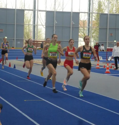 Starker 8. Platz von Hanna bei Süddeutschen Hallenmeisterschaften