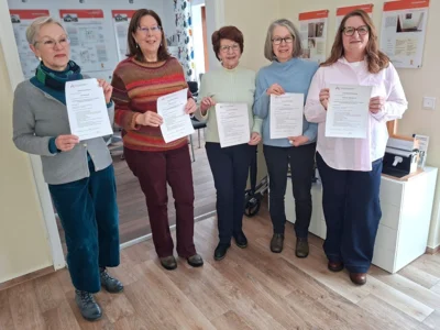 Ulla Hildebrand, Heidemarie Trage, Monika Thewes, Juliane Bader, Michaela Möhlenbrock (Bild vergr&ouml;&szlig;ern)