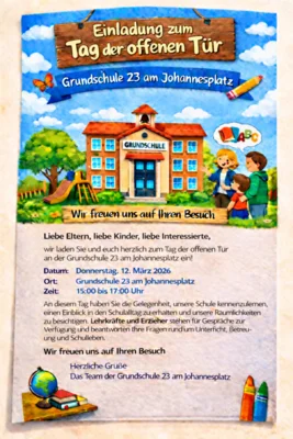 Tag der offenen Tür am 12.03.2026 von 15:00 bis 17:00 Uhr (Bild vergr&ouml;&szlig;ern)