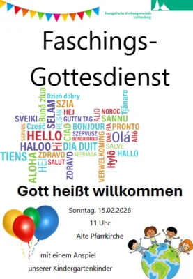 Faschingsgottesdienst am 15.02.2026