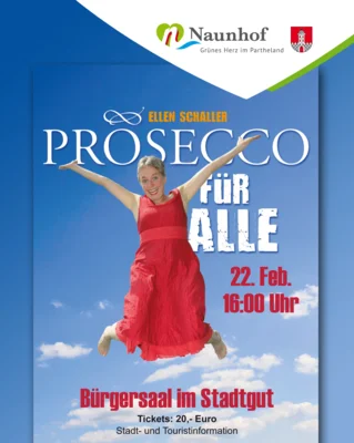 Resttickets: "Prosecco für alle" - ein Best Of Kabarettabend mit Ellen Schaller am 22. Februar