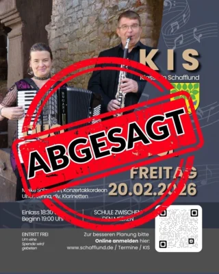 KIS Konzert leider abgesagt