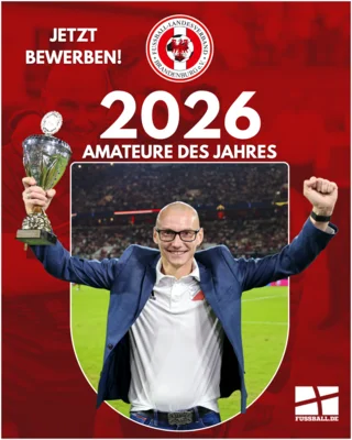 FUSSBALL.DE sucht zum zehnten Mal die Amateure des Jahres