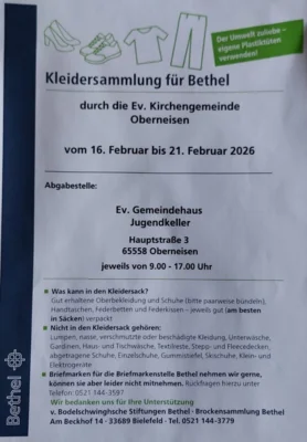 Kleidersammlung für Bethel (Bild vergr&ouml;&szlig;ern)