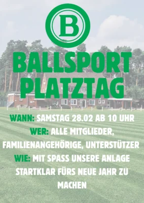 Platztag - GEMEINSAM anpacken !
