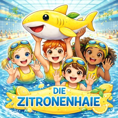 'Zitronenhaie' beim Schwimmwettkampf (Bild vergr&ouml;&szlig;ern)