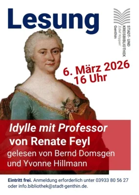 Literarische Lesung zum Internationalen Frauentag:  „Idylle mit Professor“ von Renate Feyl (Bild vergr&ouml;&szlig;ern)