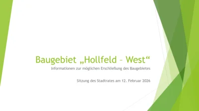 Baugebiet "Hollfeld-West" - Informationen zur möglichen Erschließung des Baugebiets (Bild vergr&ouml;&szlig;ern)