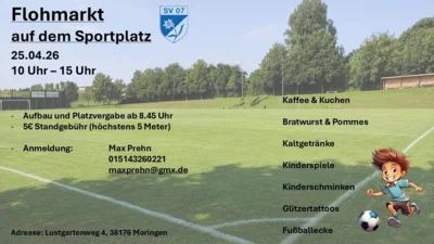 Foto zur Meldung: Flohmarkt beim SV 07 Foto zur Meldung: Flohmarkt beim SV 07