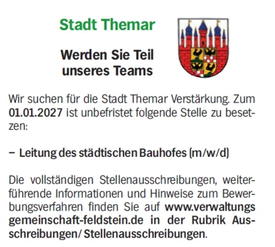 Wir suchen Verstärkung (Bild vergr&ouml;&szlig;ern)