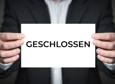 Steuern nachmittags geschlossen! (Bild vergr&ouml;&szlig;ern)