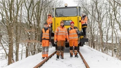 Für die Bahnstrecke im Einsatz