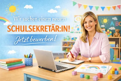 Unsere Schule sucht zum 1.8.26 eine neue Schulsekretärin / einen neuen Schulsekretär (Bild vergr&ouml;&szlig;ern)