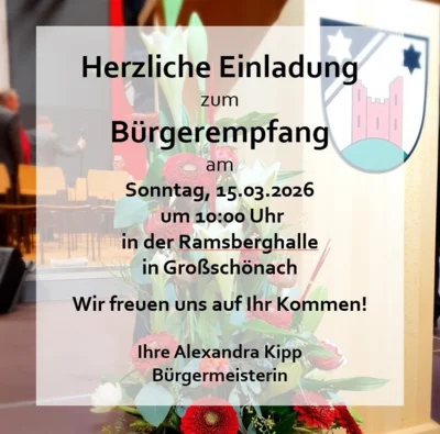 Einladung zum Bürgerempfang am 15.03.2026 (Bild vergr&ouml;&szlig;ern)