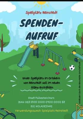 Bild mit Spendenaufruf des ©OR Reinstedt (Bild vergr&ouml;&szlig;ern)