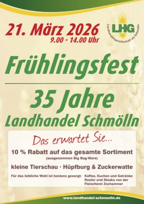 Frühlingsfest - 35 Jahre Landhandel Schmölln
