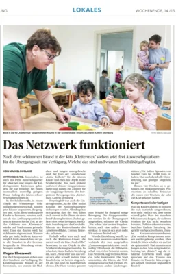 Alle Kinder der Kita Klettermax in Ausweichquartieren untergebracht (Bild vergr&ouml;&szlig;ern)