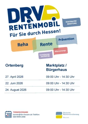 Für Sie durch Hessen! - Rentenmobil ergänzt Beratungsangebot der Deutschen Rentenversicherung Hessen (Bild vergr&ouml;&szlig;ern)