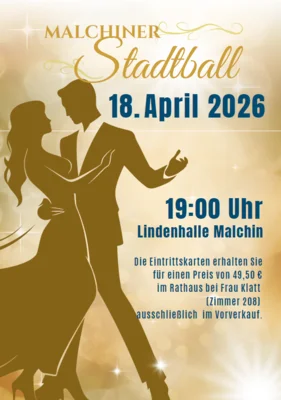 Stadtball in Malchin am 18. April 2026