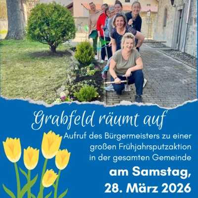 🌷 Grabfeld räumt auf - große Frühjahrsputzaktion am Samstag, 28. März 2026