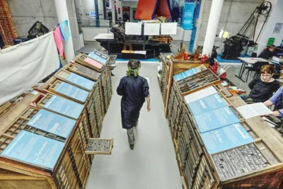 In der Museumsdruckerei. Foto: Museumsfabrik Pritzwalk (Bild vergr&ouml;&szlig;ern)