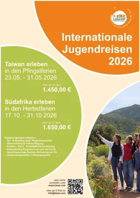 Bild mit Informationen zu Jugendreisen 2026 ©KIEZ (Bild vergr&ouml;&szlig;ern)
