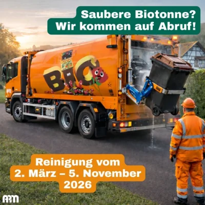 Ab 2026 erfolgt die Reinigung der Biotonnen nur noch auf Abruf! (Bild vergr&ouml;&szlig;ern)