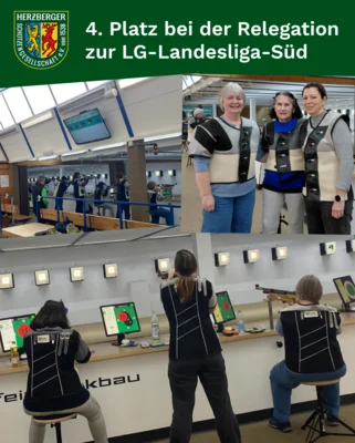 Die 1. Mannschaft der Herzberger Schützengesellschaft erreicht den 4. Platz in der Relegation zur Landesliga (Bild vergr&ouml;&szlig;ern)
