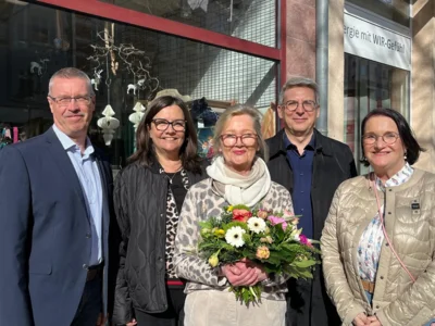 René Georgius, Heike Bayer, Petra Beck, Dr. Oliver Hermann und Gabriele Hahn (v.I.) I Foto: Stadt Wittenberge (Bild vergr&ouml;&szlig;ern)