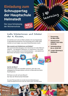 Schnuppertag der Hauptschule Helmstedt für Viertklässler