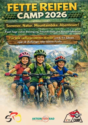 Fette Reifen Camp 2026 – Sommerferien-Abenteuer für Kinder (Bild vergr&ouml;&szlig;ern)