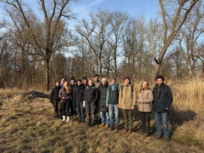 Masterstudierende der Georg-August-Universität Göttingen zu Gast an der Auwaldstation. Foto: Auwaldstation Leipzig