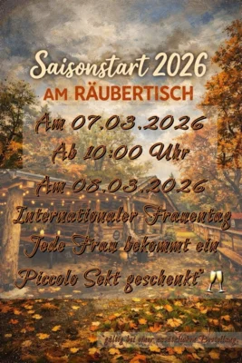 Saisonstart am Räubertisch ab 7. März 2026 sind wir wieder für euch da! (Bild vergr&ouml;&szlig;ern)