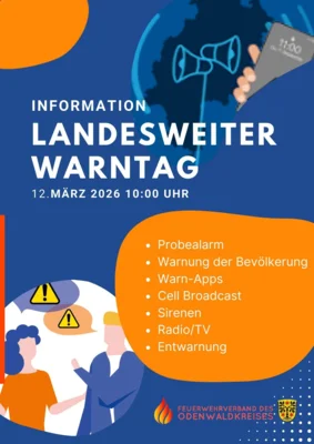 Meldung: Landesweiter Warntag – Warnsysteme im Test