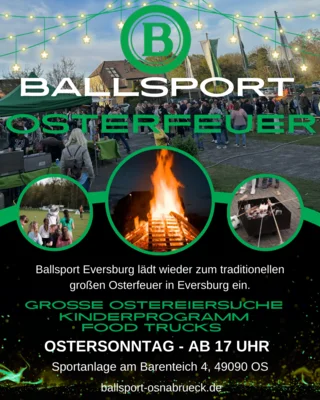 Osterfeuer bei Ballsport