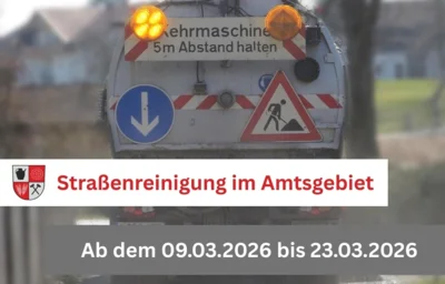 Straßenreinigung im Amtsgebiet Plessa (Bild vergr&ouml;&szlig;ern)