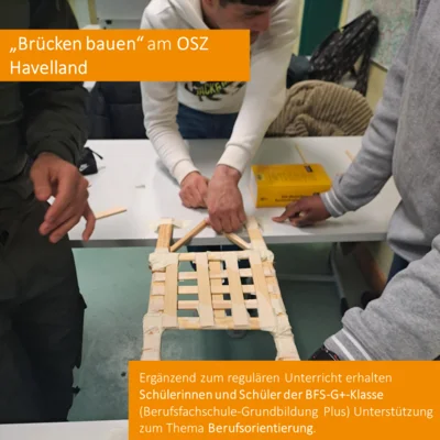 Meldung: Brücken bauen am OSZ Havelland