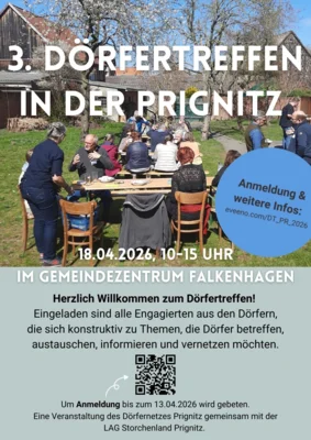 Anmeldung zum 3. Prignitzer Dörfertreffen am 18.04.2026 ab jetzt möglich (Bild vergr&ouml;&szlig;ern)